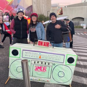 Belgrave Lantern Parade 2025. Dale, Jo & Nathan with our lantern.