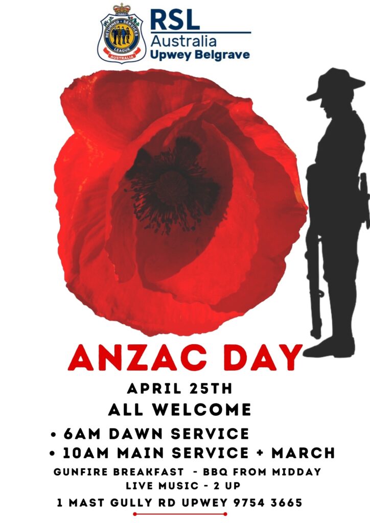 Upwey Belgrave RSL Poster.
