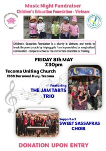 Music Night Fundraiser Children’s Education Foundation in Vietnam