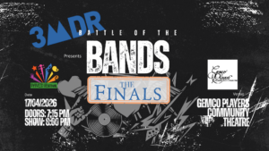 3MDR Battle of the bands banner poster.