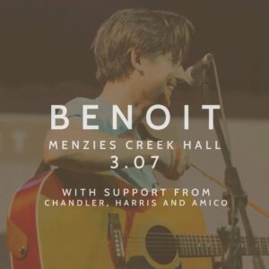 Benoit Selby Folk Club July Show poster.